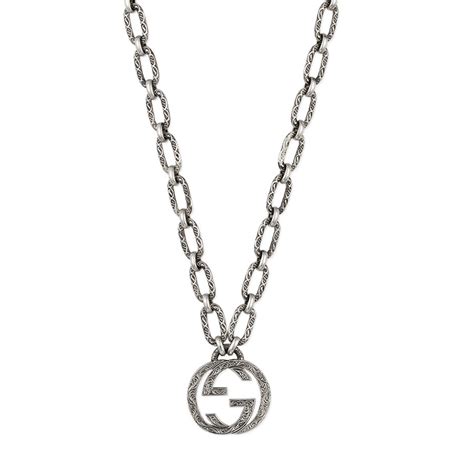 gucci square necklace|gucci chain link necklace.